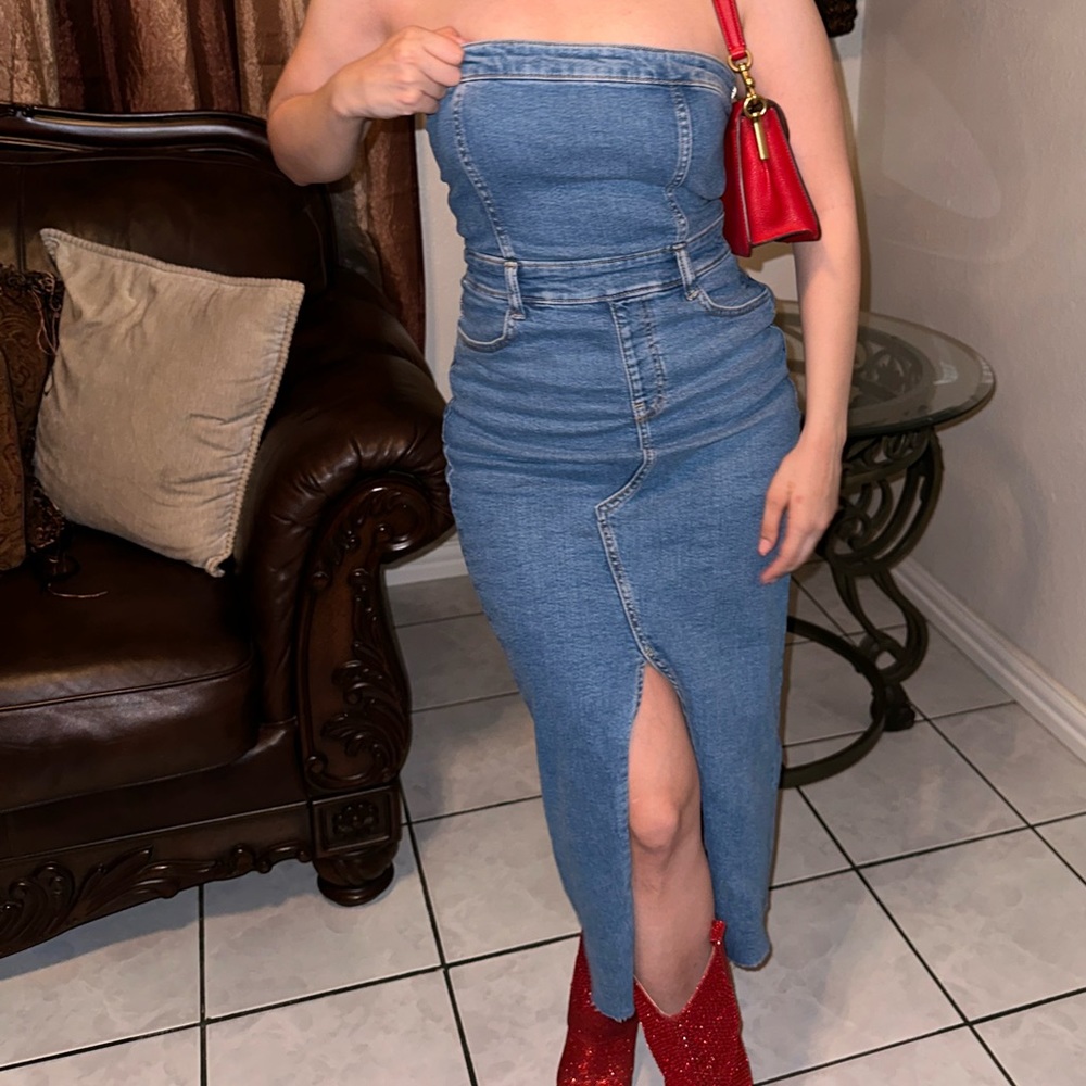 Denim dress